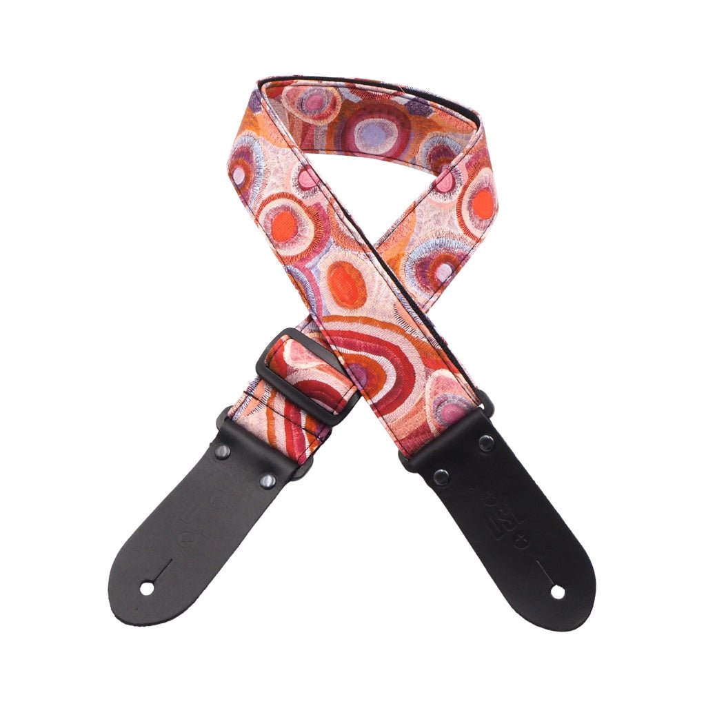 DSL 2" Indigenous Handmade Fabric Guitar Strap - Spice Dreaming Guitar Straps Sky Music