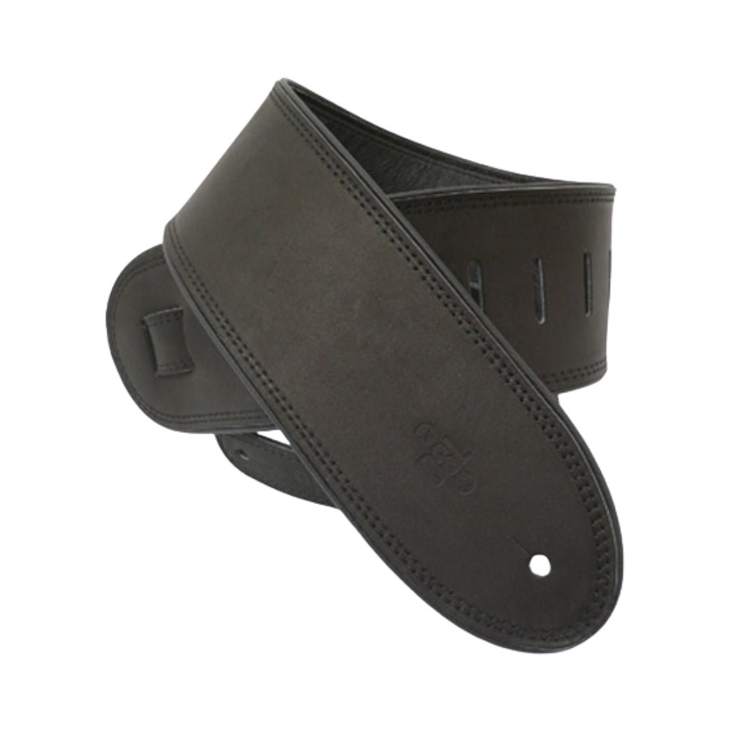 DSL 3.5" Rolled Edge Premium Guitar Strap - Black Guitar Straps Sky Music