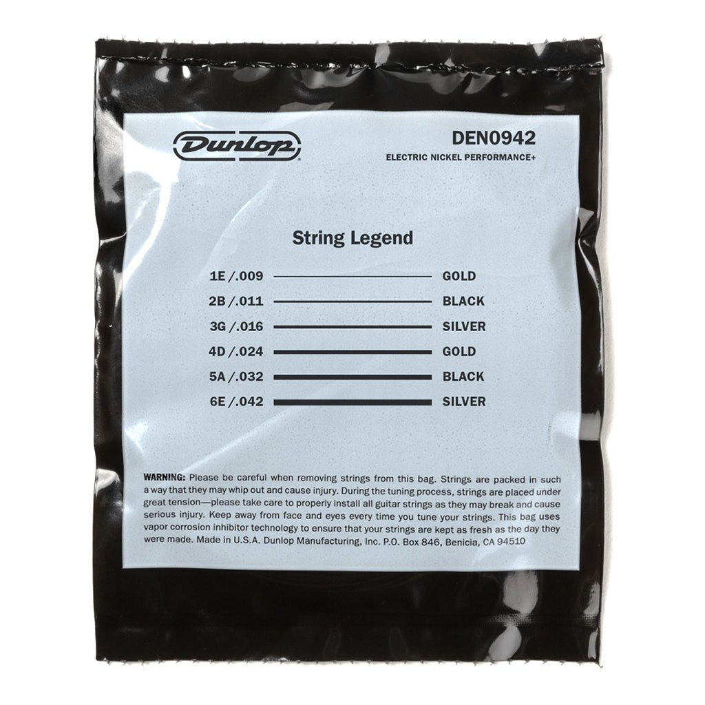 Dunlop DEN942 Electric Guitar Strings – Light 9-42 Guitar Strings Sky Music