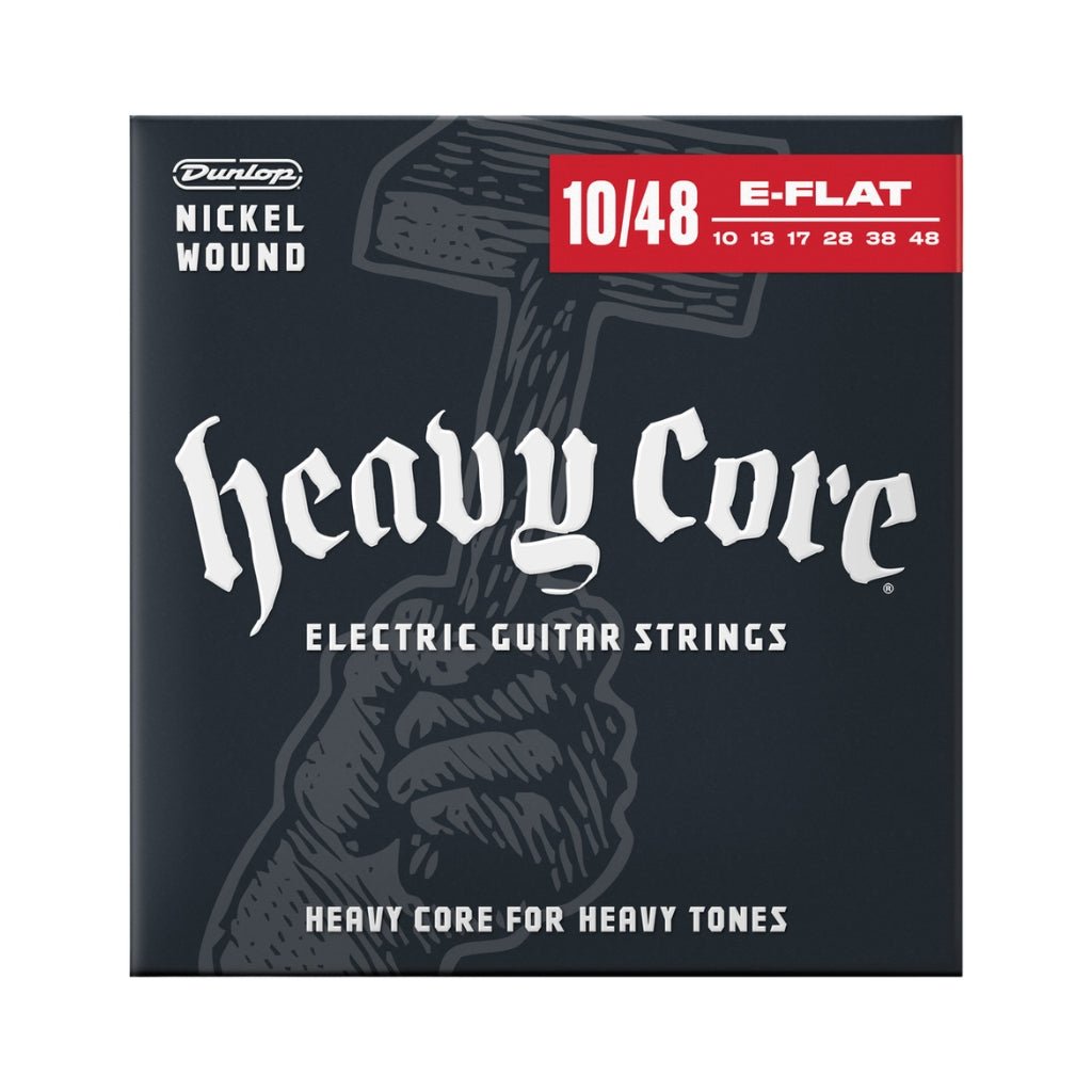 Dunlop Heavy Core Nickel Wound E-Flat 10-48 Electric Guitar Strings Fretted Instrument Strings Sky Music
