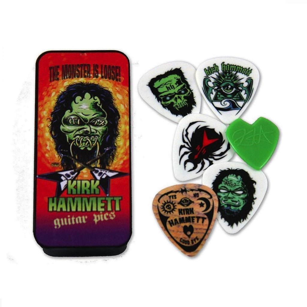 Dunlop JSA85 - Kirk Hammett Pick Tin - Monster Guitar Picks Sky Music