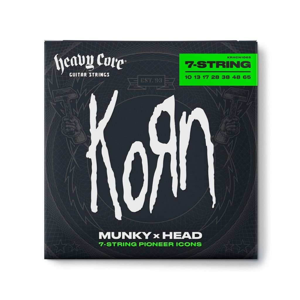 Dunlop KRHCN1065 Heavy Core Korn Electric Guitar Strings - .010-.065, 7-string Fretted Instrument Strings Sky Music