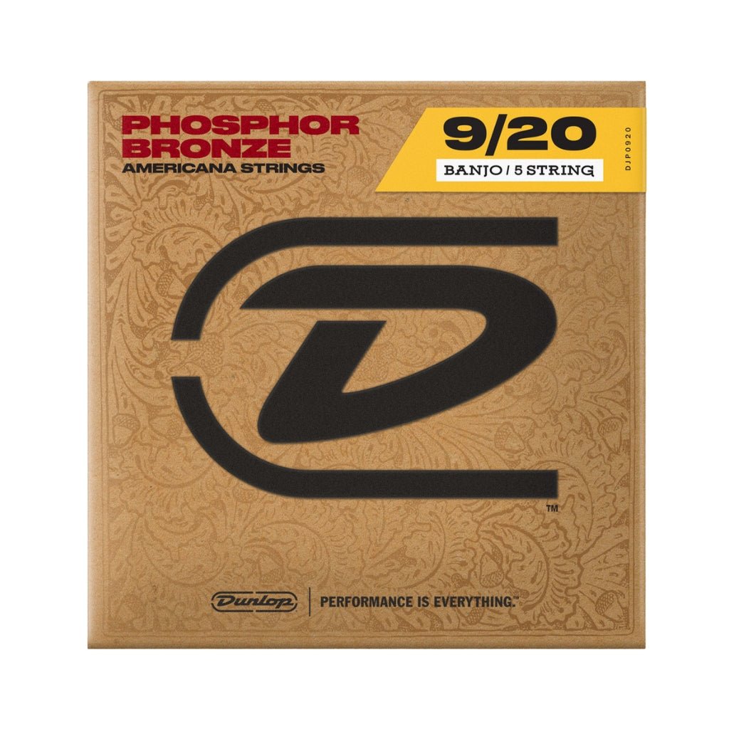 Dunlop Phosphor Bronze Americana Banjo Strings 5-String Set - Light Fretted Instrument Strings Sky Music