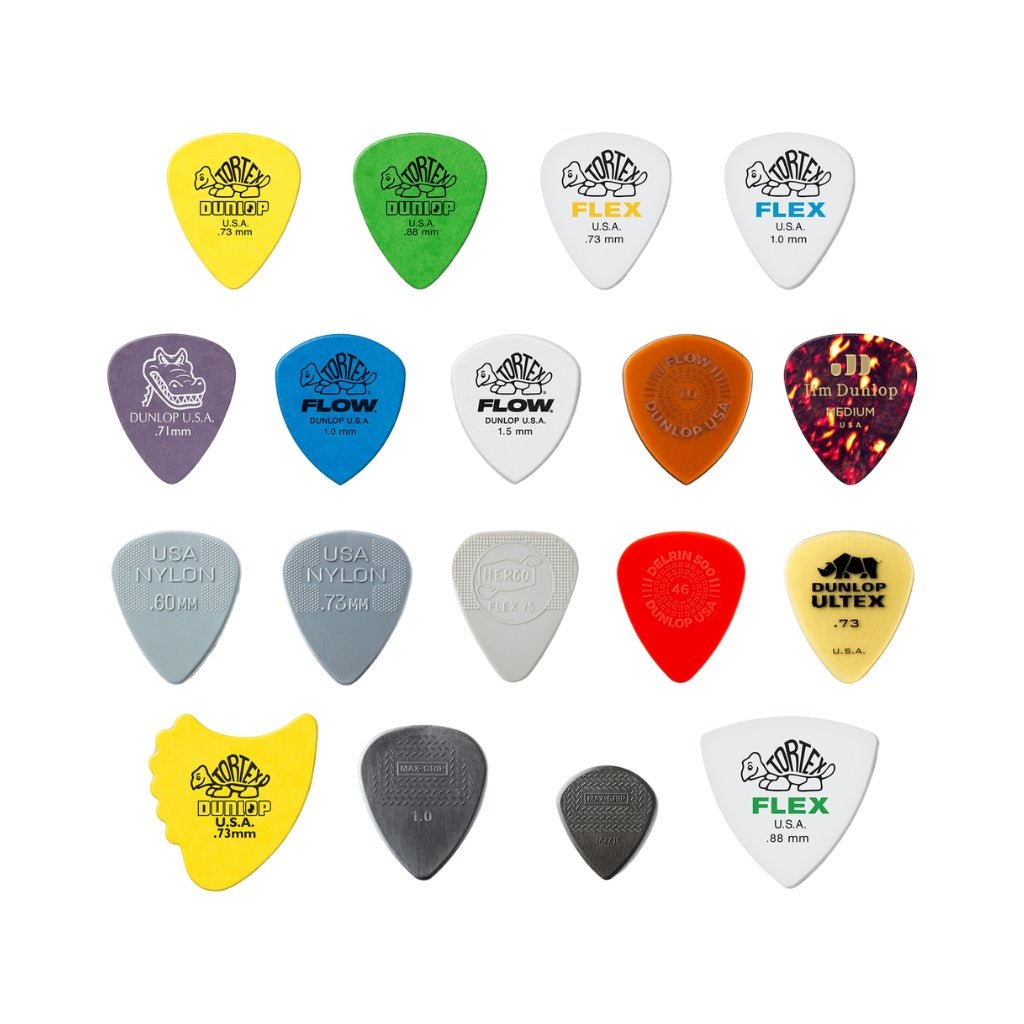 Dunlop PVP120 Recording Pick Variety Pack - 18-pack Guitar Picks Sky Music