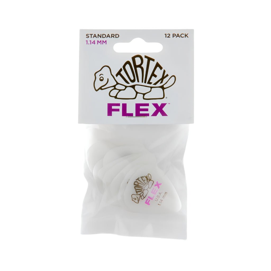 Dunlop Tortex Flex Standard 1.14mm Picks - 12 Pack Guitar Picks Sky Music