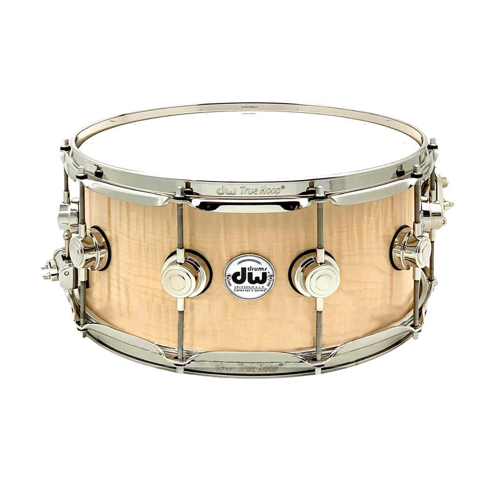 DW Collectors Series 14"x6.5" VLT Snare Drum - Natural Gloss Over Sycamore Snare Drums Sky Music