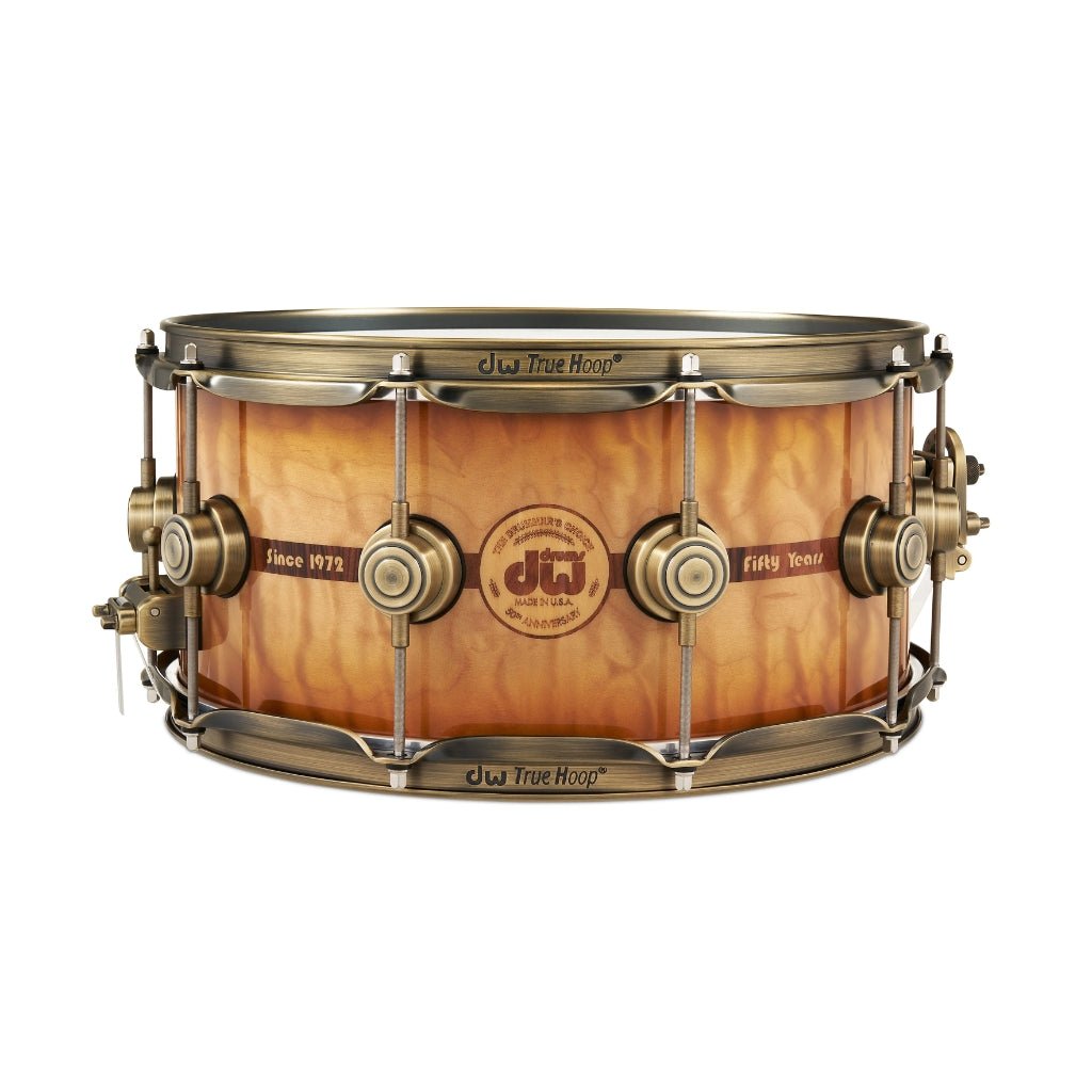 DW Collector's Series 50th Anniversary 6.5x14 Snare Drum with Case – Limited Edition Snare Drums Sky Music