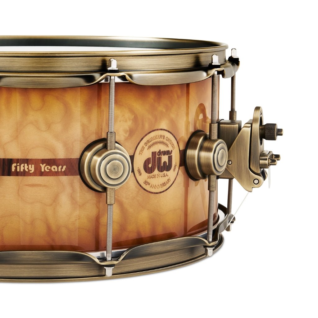 DW Collector's Series 50th Anniversary 6.5x14 Snare Drum with Case – Limited Edition Snare Drums Sky Music