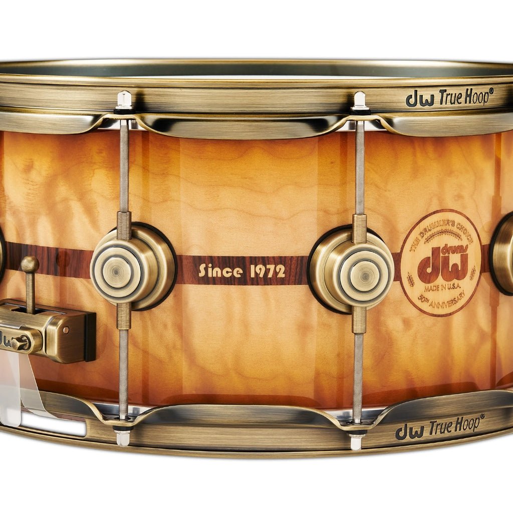 DW Collector's Series 50th Anniversary 6.5x14 Snare Drum with Case – Limited Edition Snare Drums Sky Music