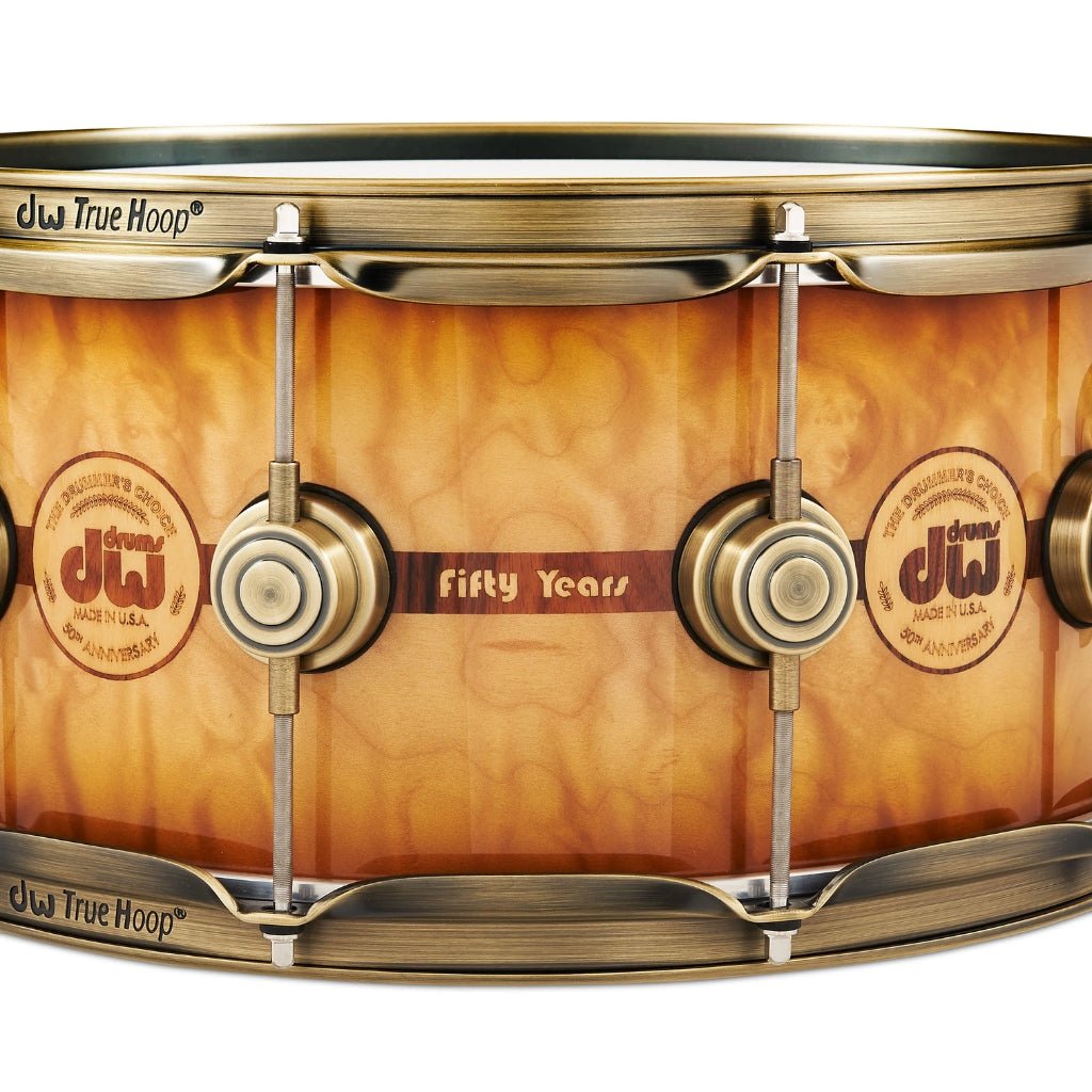 DW Collector's Series 50th Anniversary 6.5x14 Snare Drum with Case – Limited Edition Snare Drums Sky Music