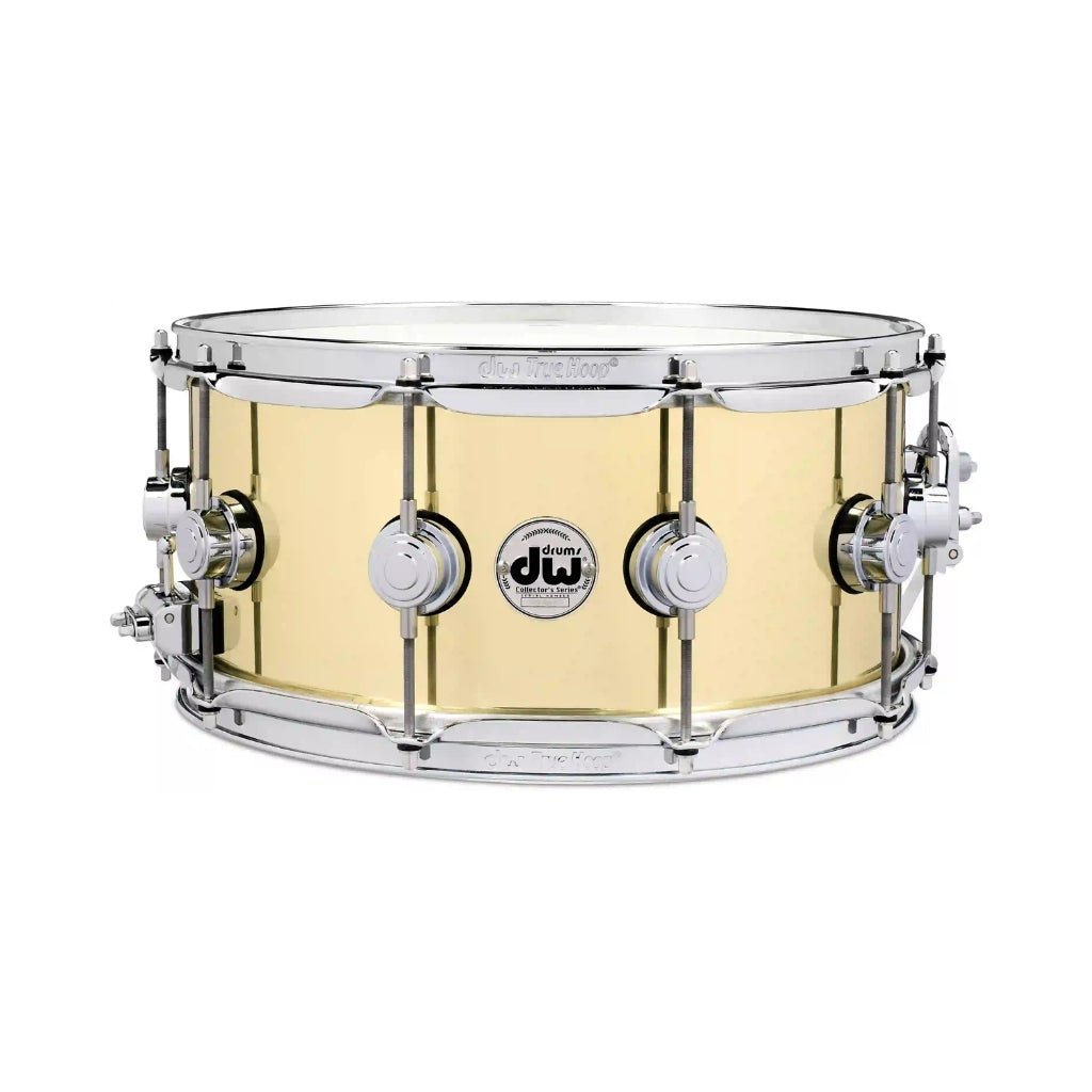 DW Collector's Series Brass Snare Drum - 6.5 inches x 14 inches, Polished Snare Drums Sky Music