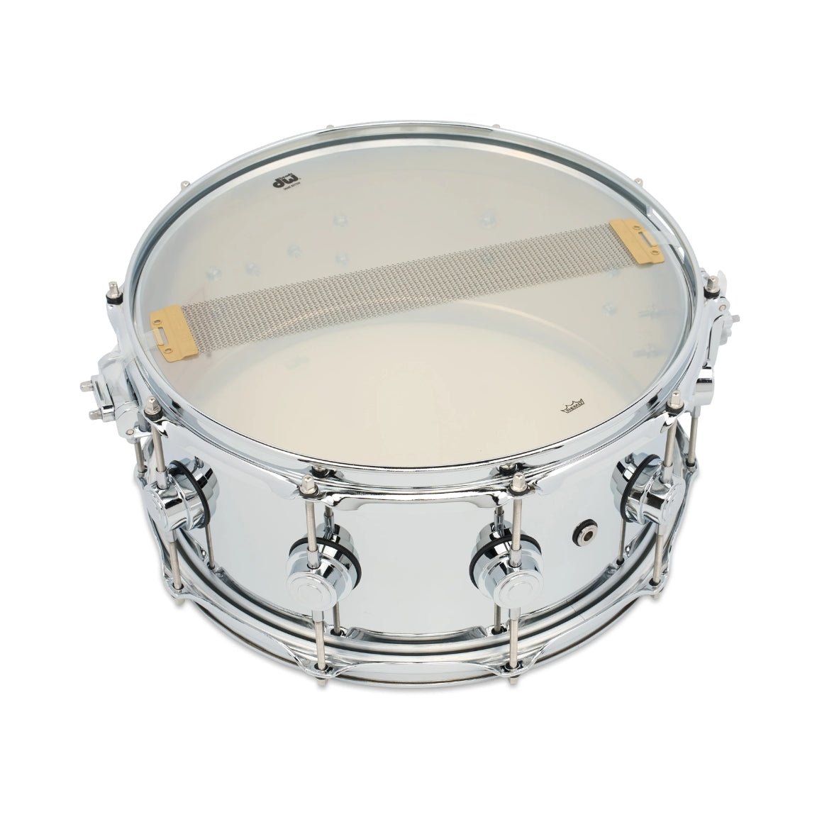DW Collector's Series Chrome-over-Steel Snare Drum - 6.5 inches x 14 inches, Polished Snare Drums Sky Music