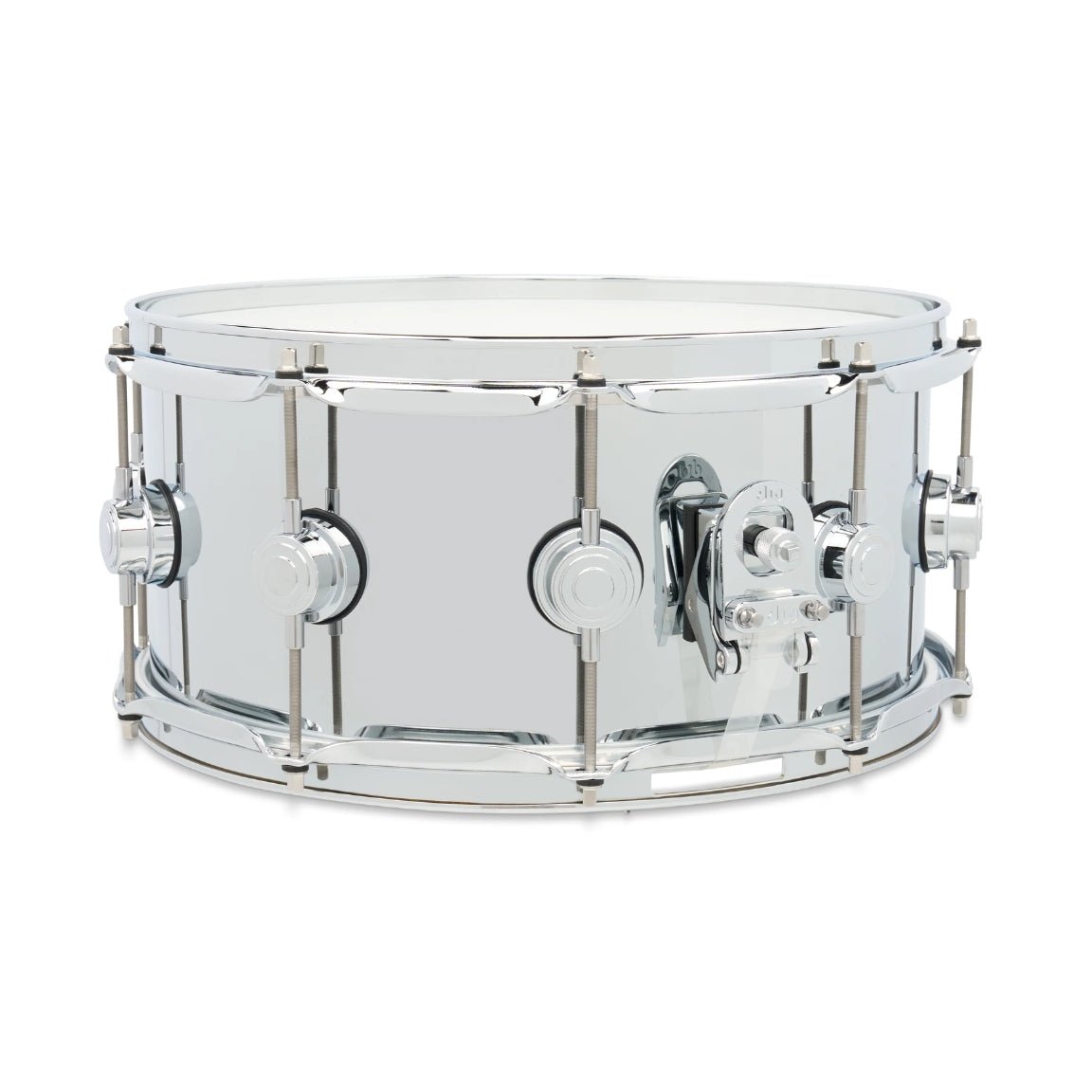 DW Collector's Series Chrome-over-Steel Snare Drum - 6.5 inches x 14 inches, Polished Snare Drums Sky Music