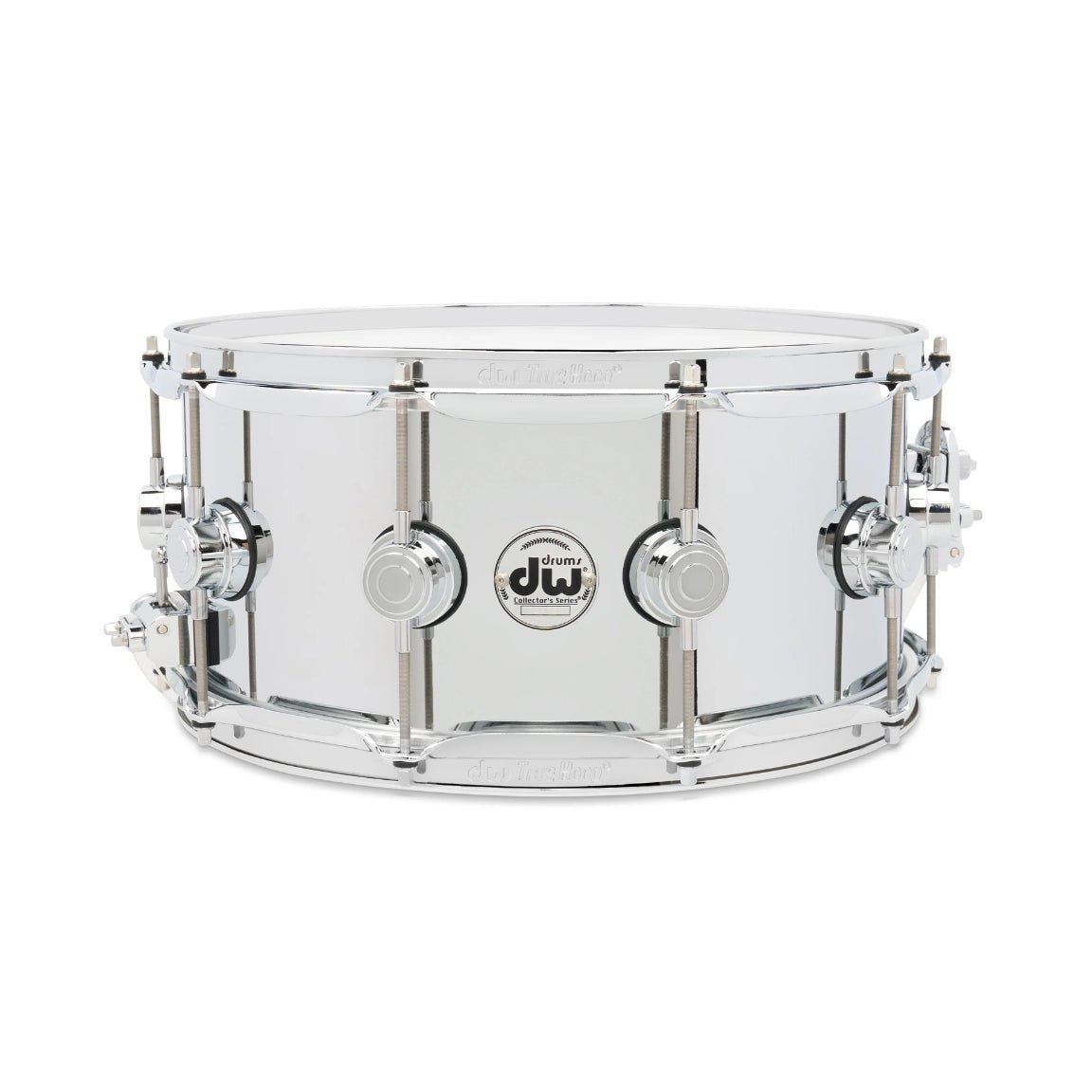 DW Collector's Series Chrome-over-Steel Snare Drum - 6.5 inches x 14 inches, Polished Snare Drums Sky Music