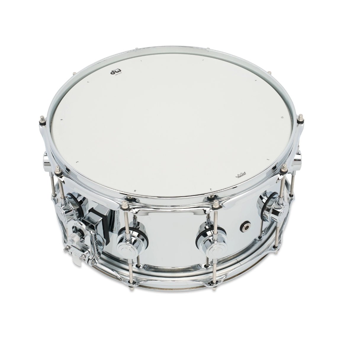 DW Collector's Series Chrome-over-Steel Snare Drum - 6.5 inches x 14 inches, Polished Snare Drums Sky Music