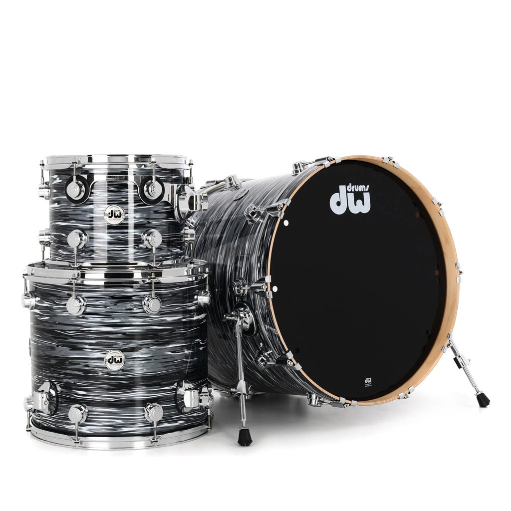 DW Collector's Series Maple 3-piece Shell Pack - Black Oyster Acoustic Drums Sky Music