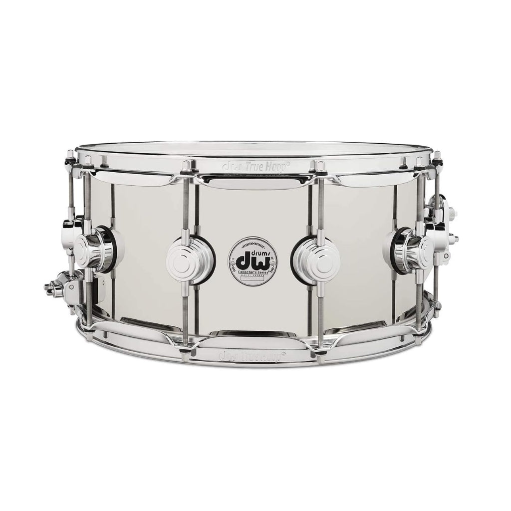 DW Collector's Series Metal Snare Drum - 6.5 x 14-inch - Nickel Over Brass - Chrome Hardware Snare Drums Sky Music
