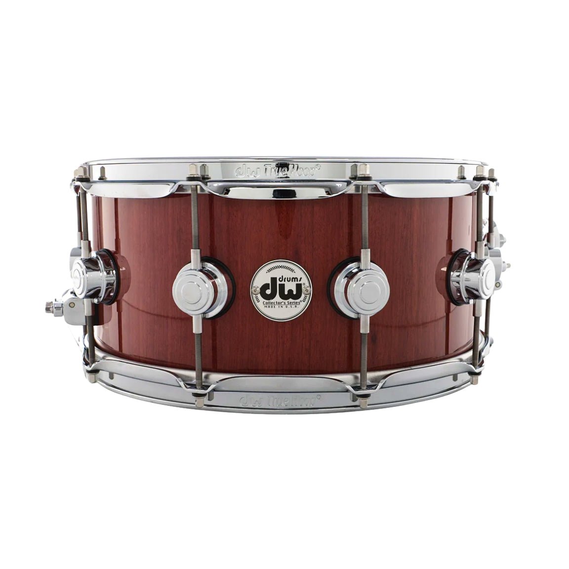 DW Collector's Series Purpleheart Wood Snare Drum - 6.5 inch x 14 inch, Chrome Acoustic Drums Sky Music