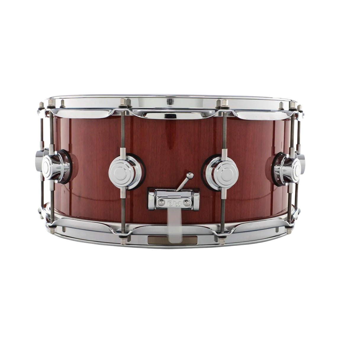 DW Collector's Series Purpleheart Wood Snare Drum - 6.5 inch x 14 inch, Chrome Acoustic Drums Sky Music