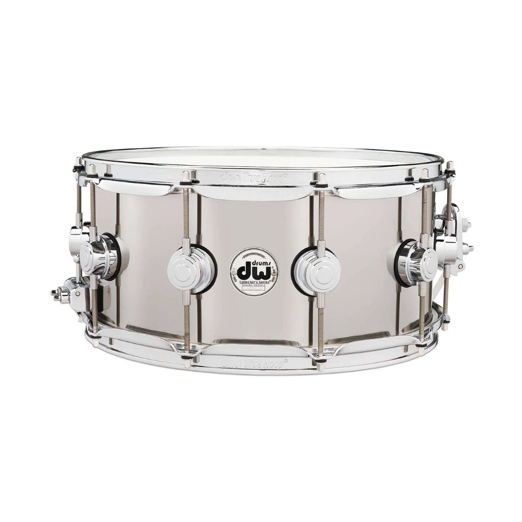 DW Collector's Series Stainless Steel Snare Drum - 6.5 x 14 inches Snare Drums Sky Music