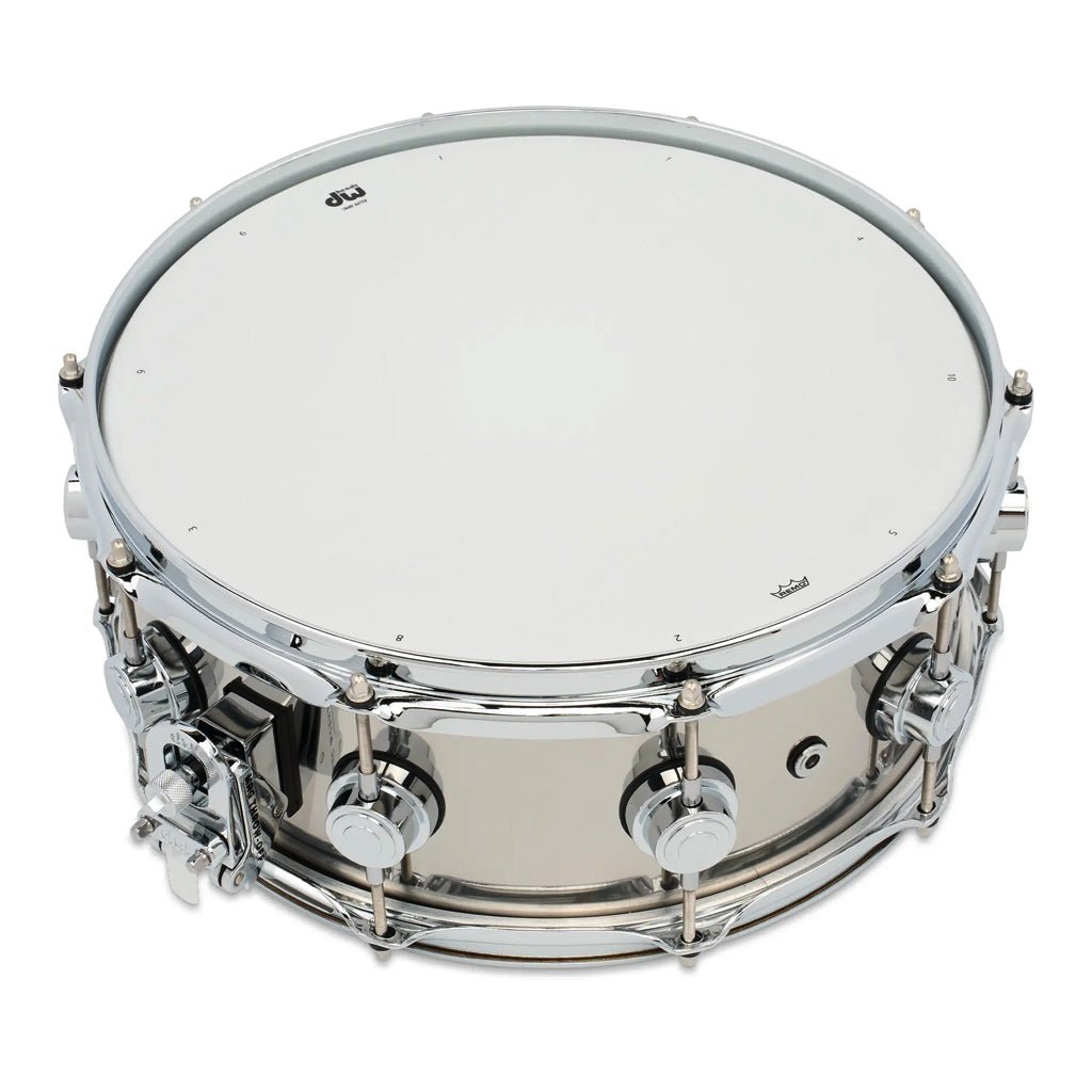 DW Collectors Stainless Steel Snare with Chrome Hardware 14x5.5 Snare Drums Sky Music