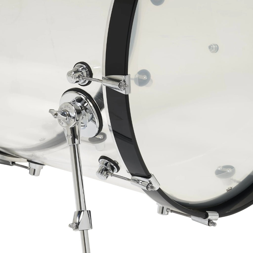 DW Design Series 4-piece Shell Pack - Clear Acrylic Acoustic Drums Sky Music
