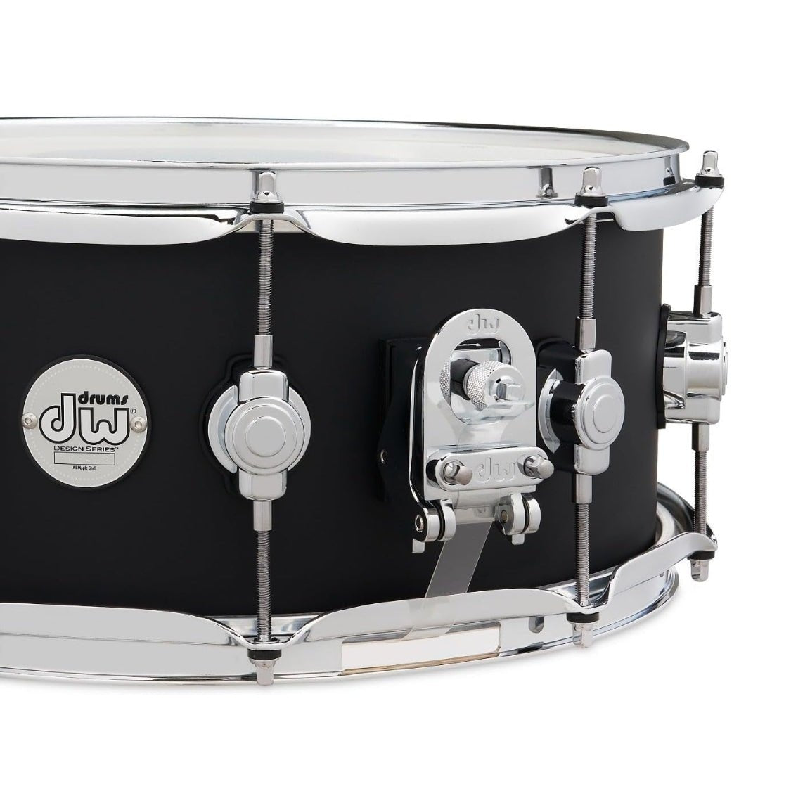 DW Design Series Snare Drum - 6x14-inch - Black Satin Snare Drums Sky Music