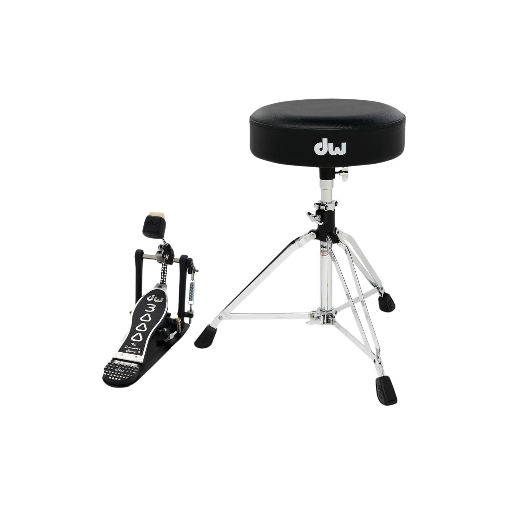 DW Hardware 2-Piece Pack - Throne &amp; Single Pedal Drum Hardware Sky Music