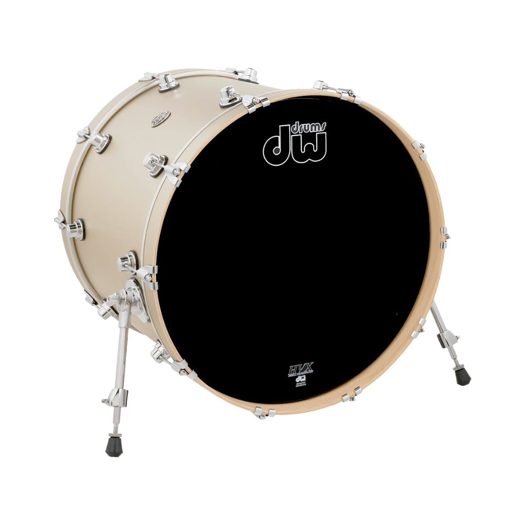 DW Performance Series Bass Drum - 18 x 22 inch - Natural Lacquer Acoustic Drums Sky Music