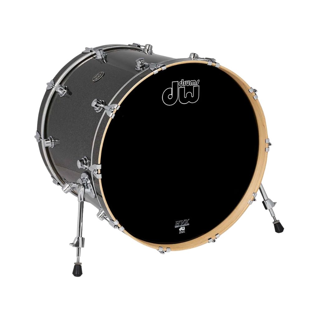 DW Performance Series Bass Drum - 18 x 22 inch - Pewter Sparkle FinishPly Acoustic Drums Sky Music