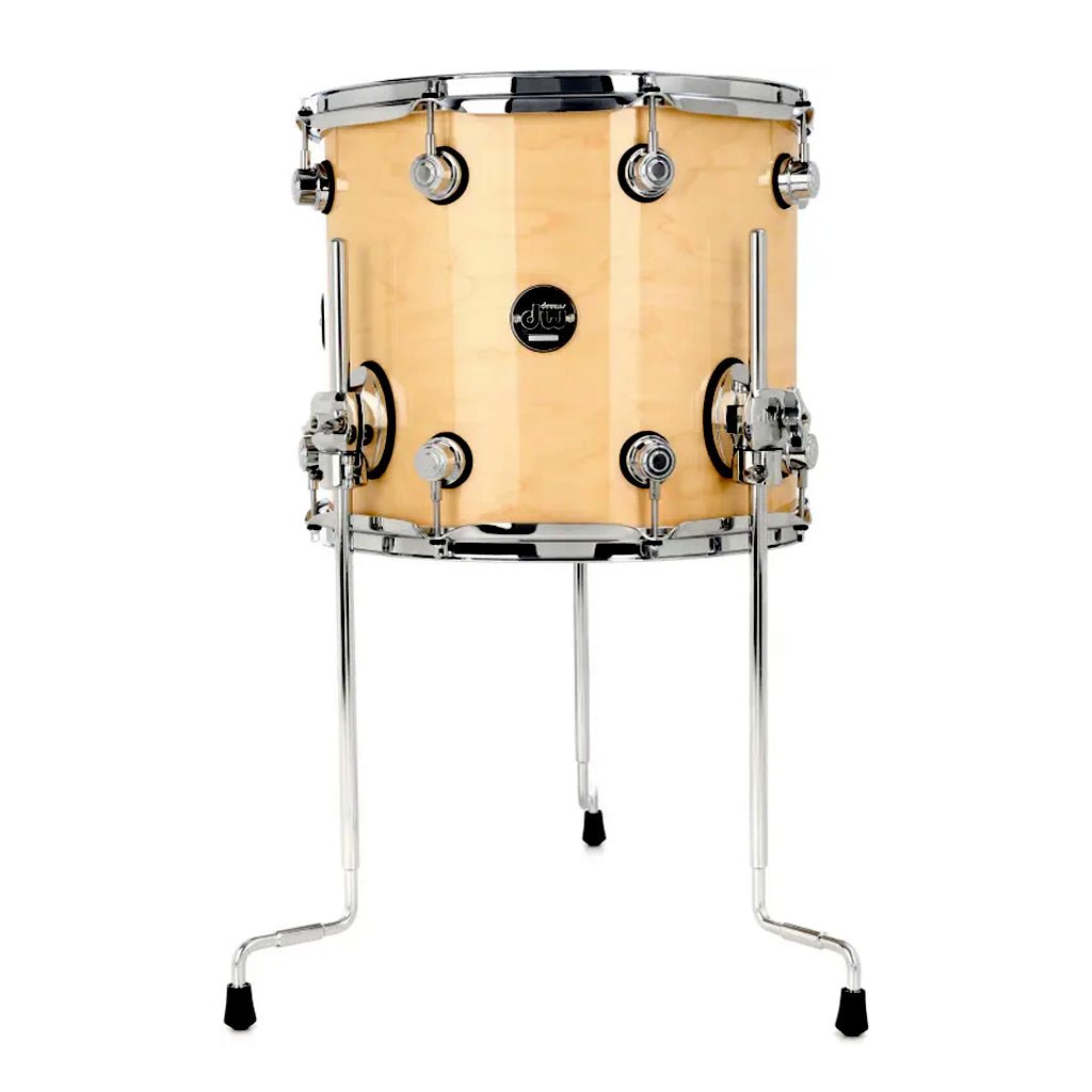DW Performance Series Floor Tom - 12 x 14 inch - Natural Lacquer Acoustic Drums Sky Music
