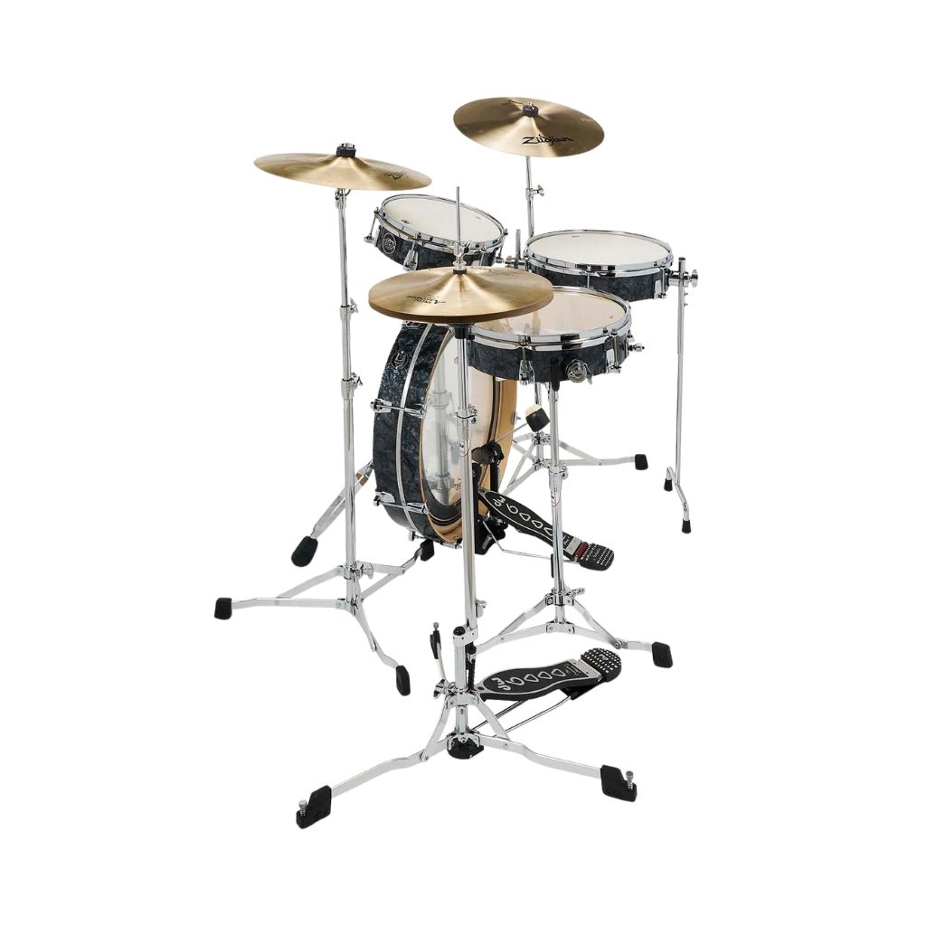 DW Performance Series Low Pro 4-piece Shell Pack - Black Diamond FinishPly Acoustic Drums Sky Music