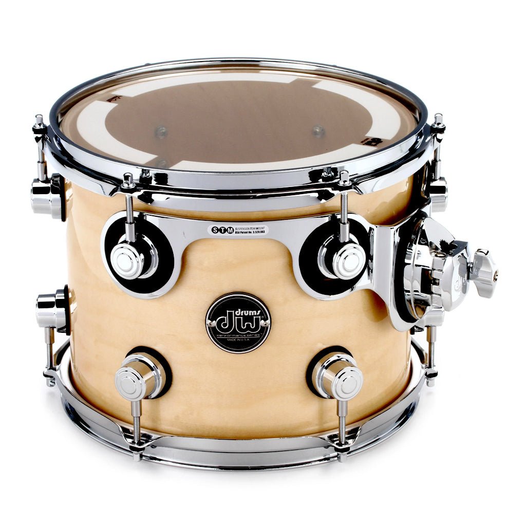 DW Performance Series Mounted Tom - 8 x 10 inch - Natural Lacquer Tom Drums Sky Music