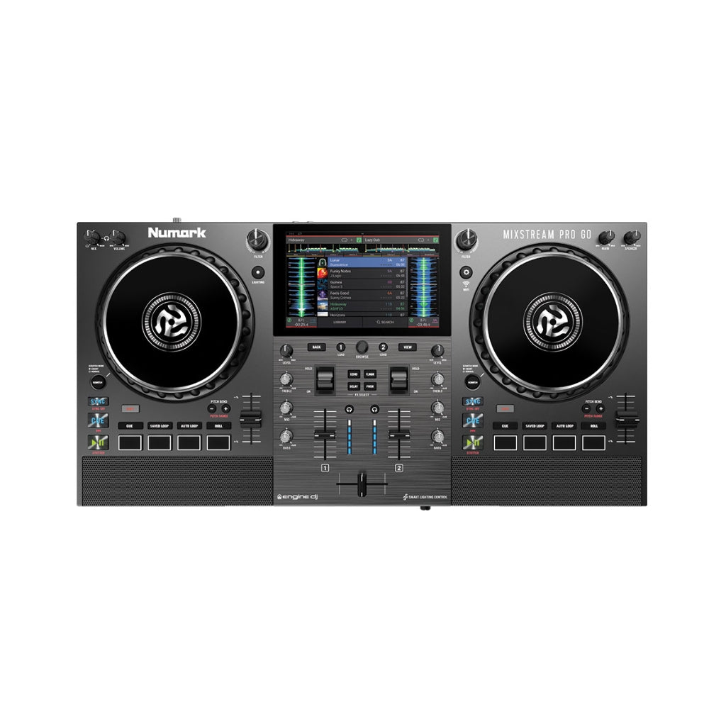 Numark - Mixstream Pro Go Battery-Powered Standalone Streaming - DJ Controller with Amazon Music