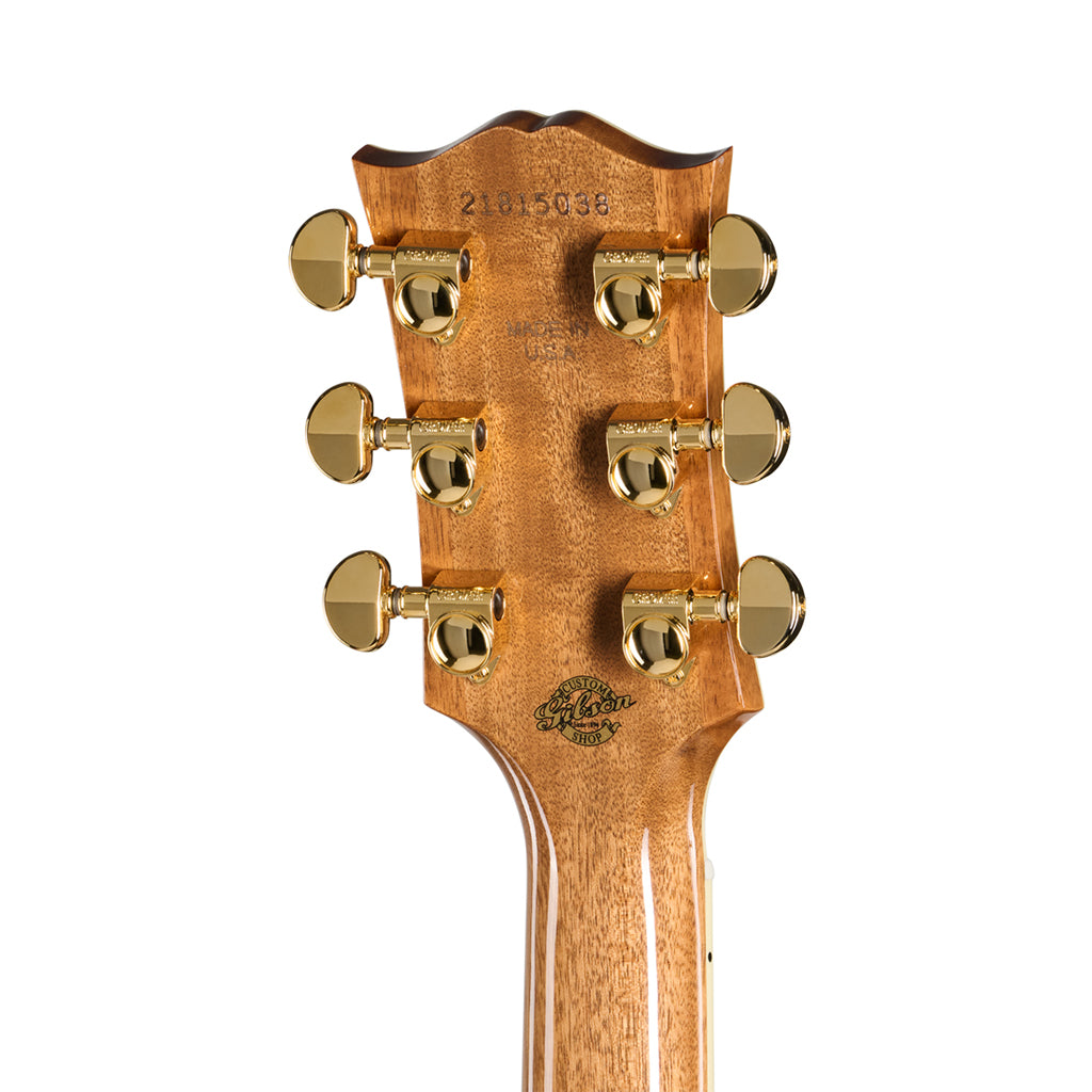 Gibson SJ200 Elegant Koa Acoustic-Electric Guitar - Honey Burst headstock back
