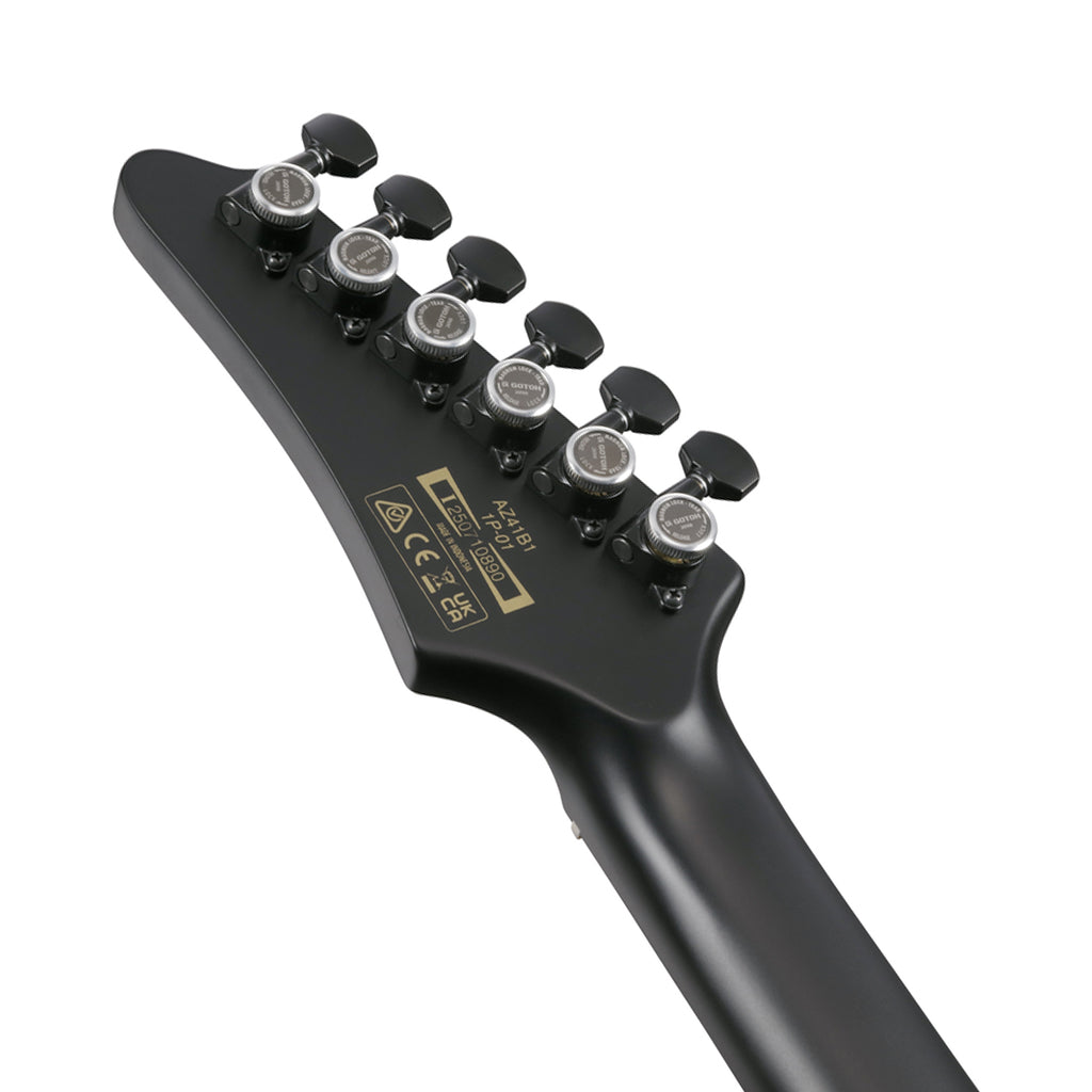 Ibanez AZ41B1 Iron Label AZ Series Electric Guitar - Black Flat