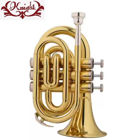 Knight Pocket Trumpet MT-500 with Case