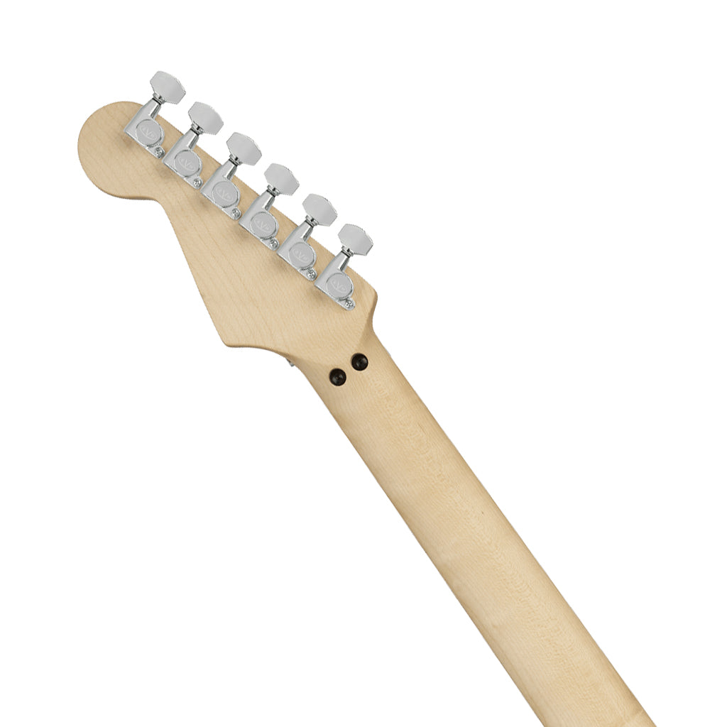 EVH Striped Series Shapes Maple Fingerboard Electric Guitar - White / Black