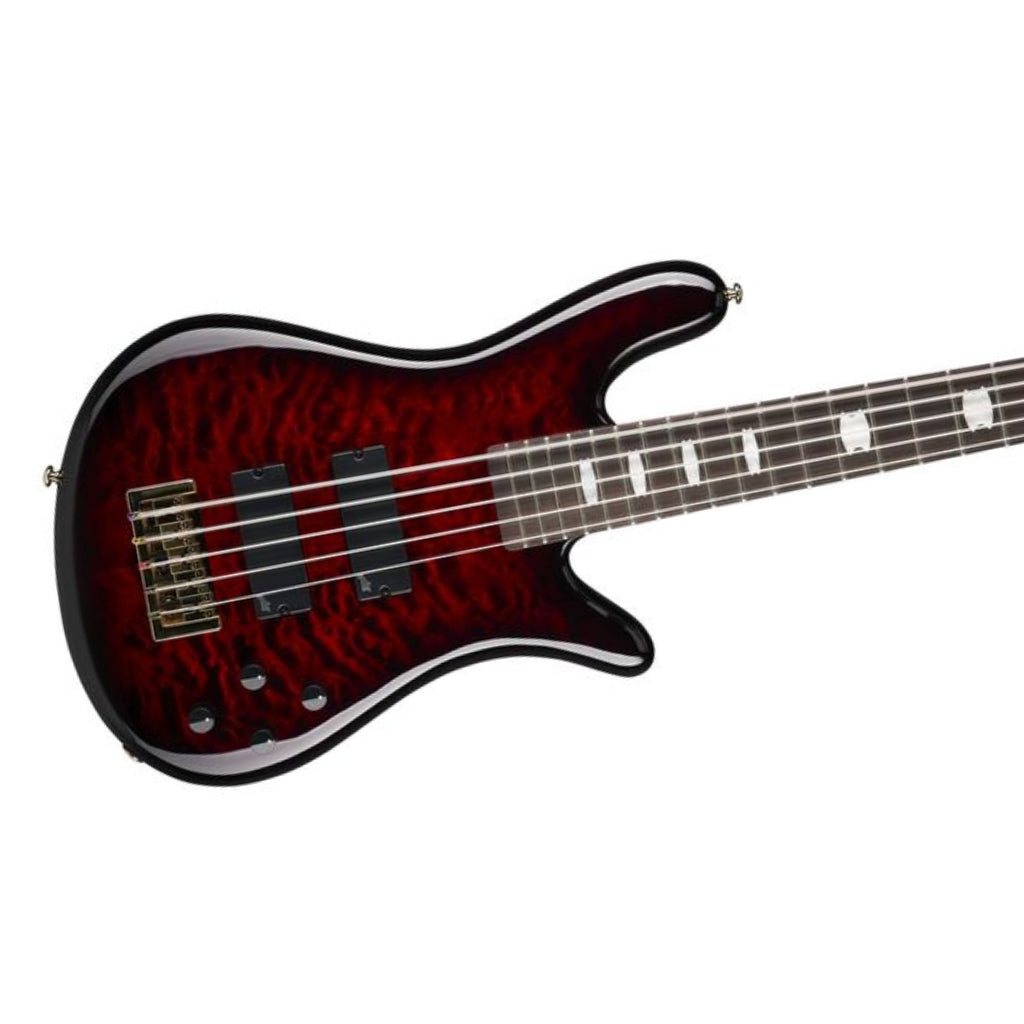 Spector - Icon NS-5 5-string Electric Bass Guitar - Black Cherry Gloss