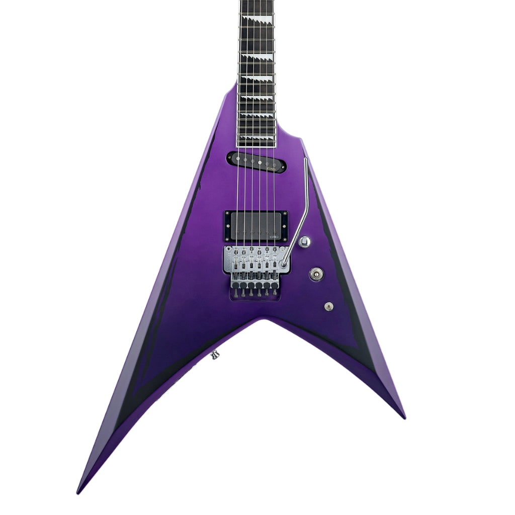 ESP - E-II Alexi Ripped Electric Guitar - Purple Fade Satin