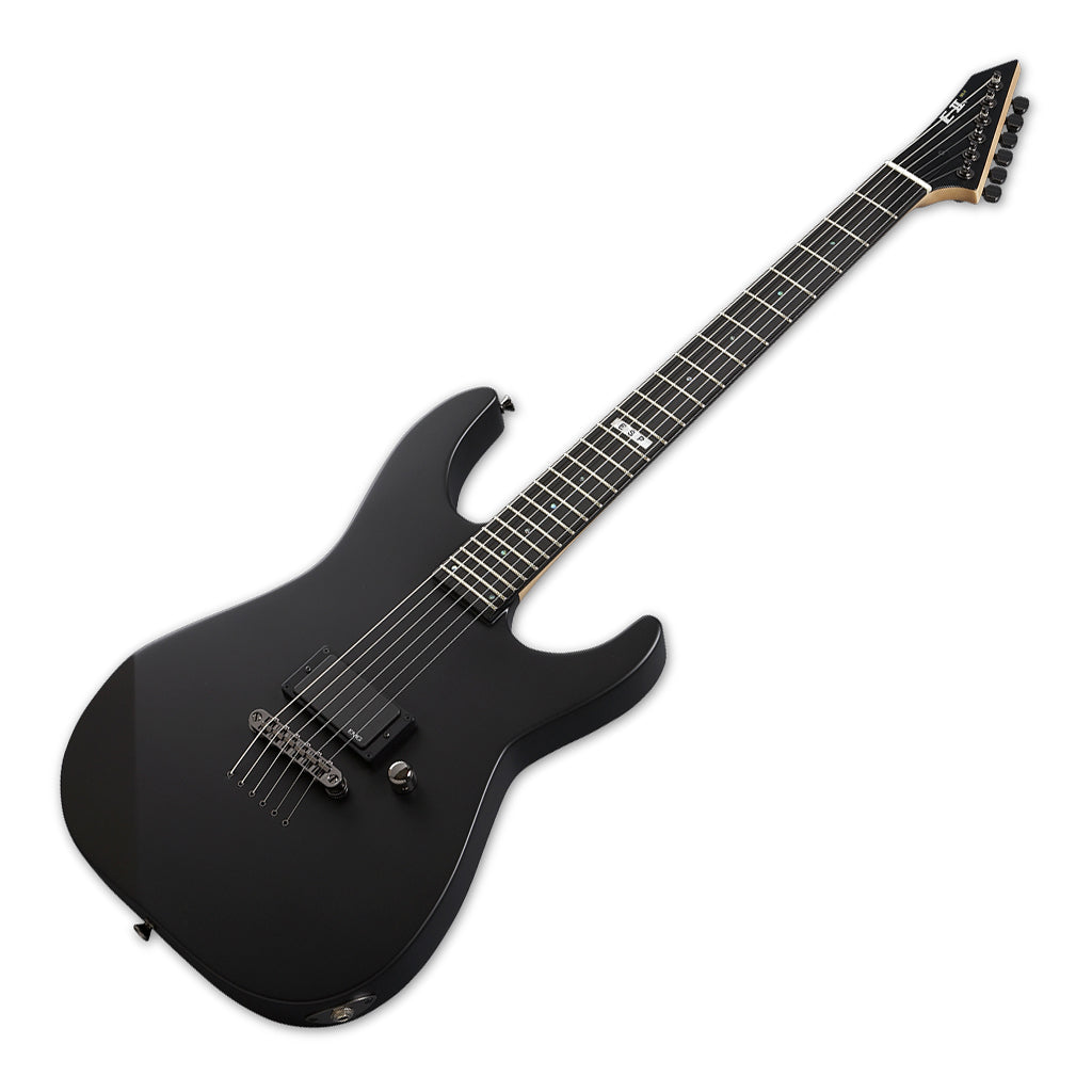 ESP E II M I Neck Thru NT Black Satin