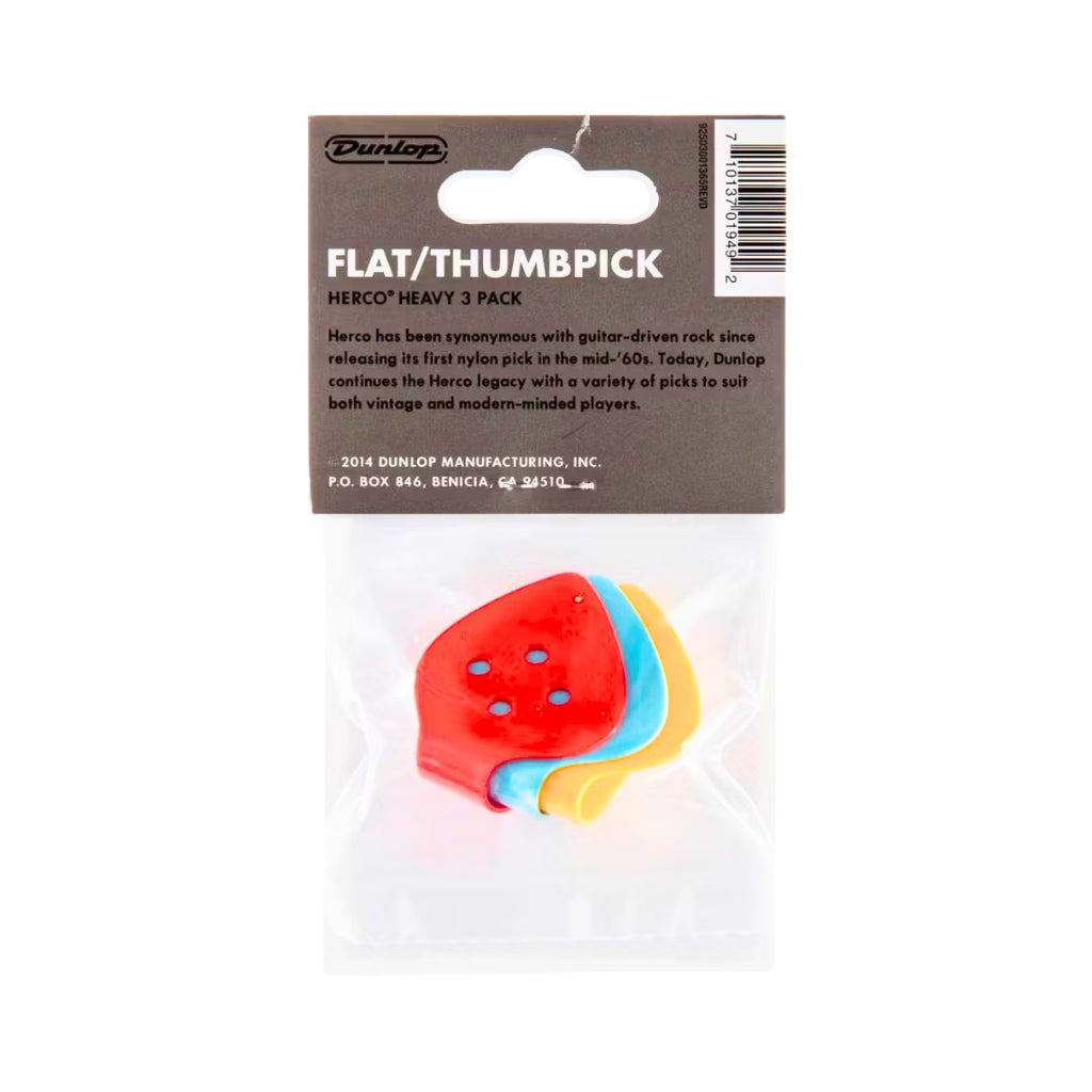 Jim Dunlop - Herco HE113P Heavy Thumbpicks - 3 Pack