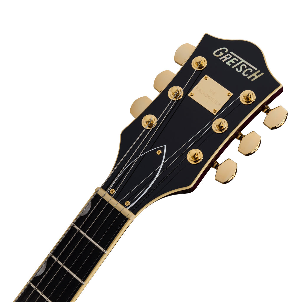 Gretsch Broadkaster Jr. LX Center Block with String Thru Bigsby & Gold Hardware Blackberry Ebony Fingerboard