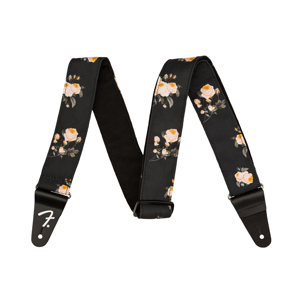 Fender Floral 2" Guitar Strap - Black