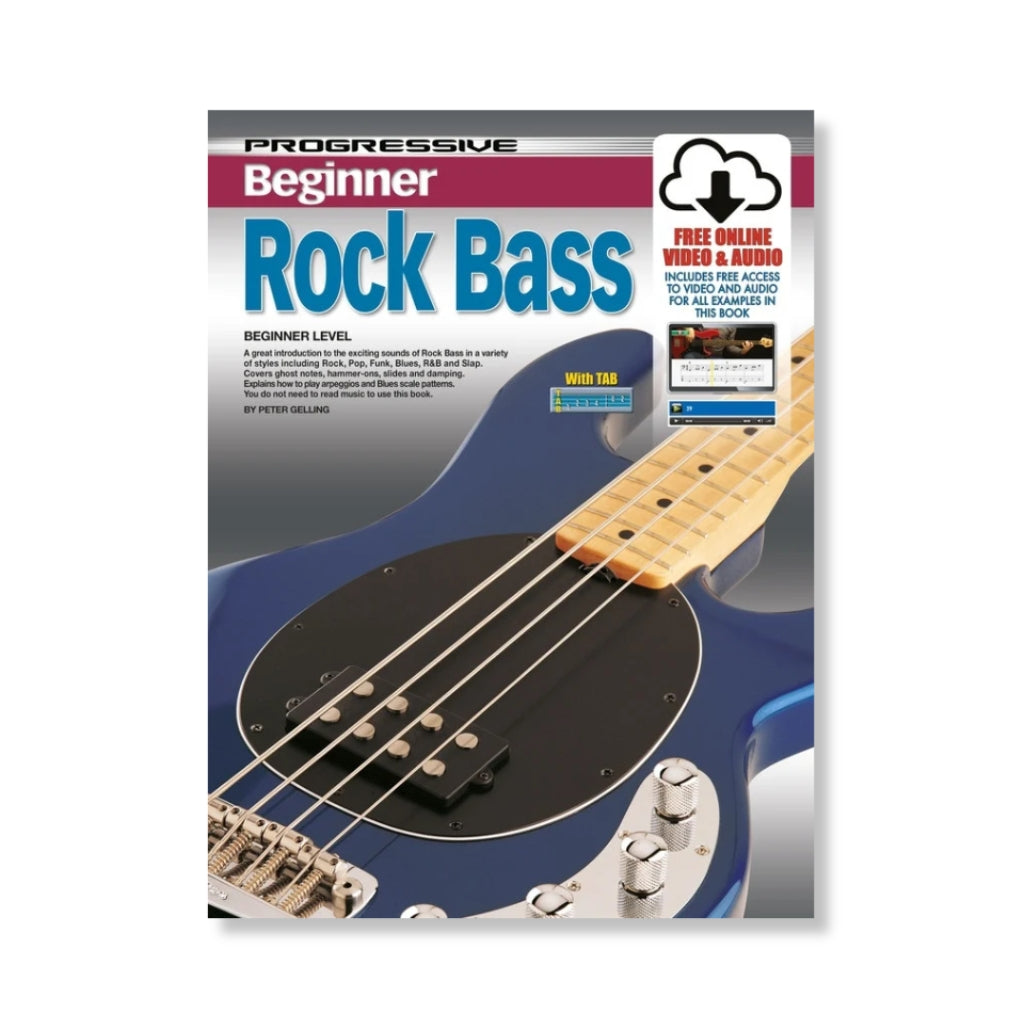 Progressive - Beginners Rock Bass - Book
