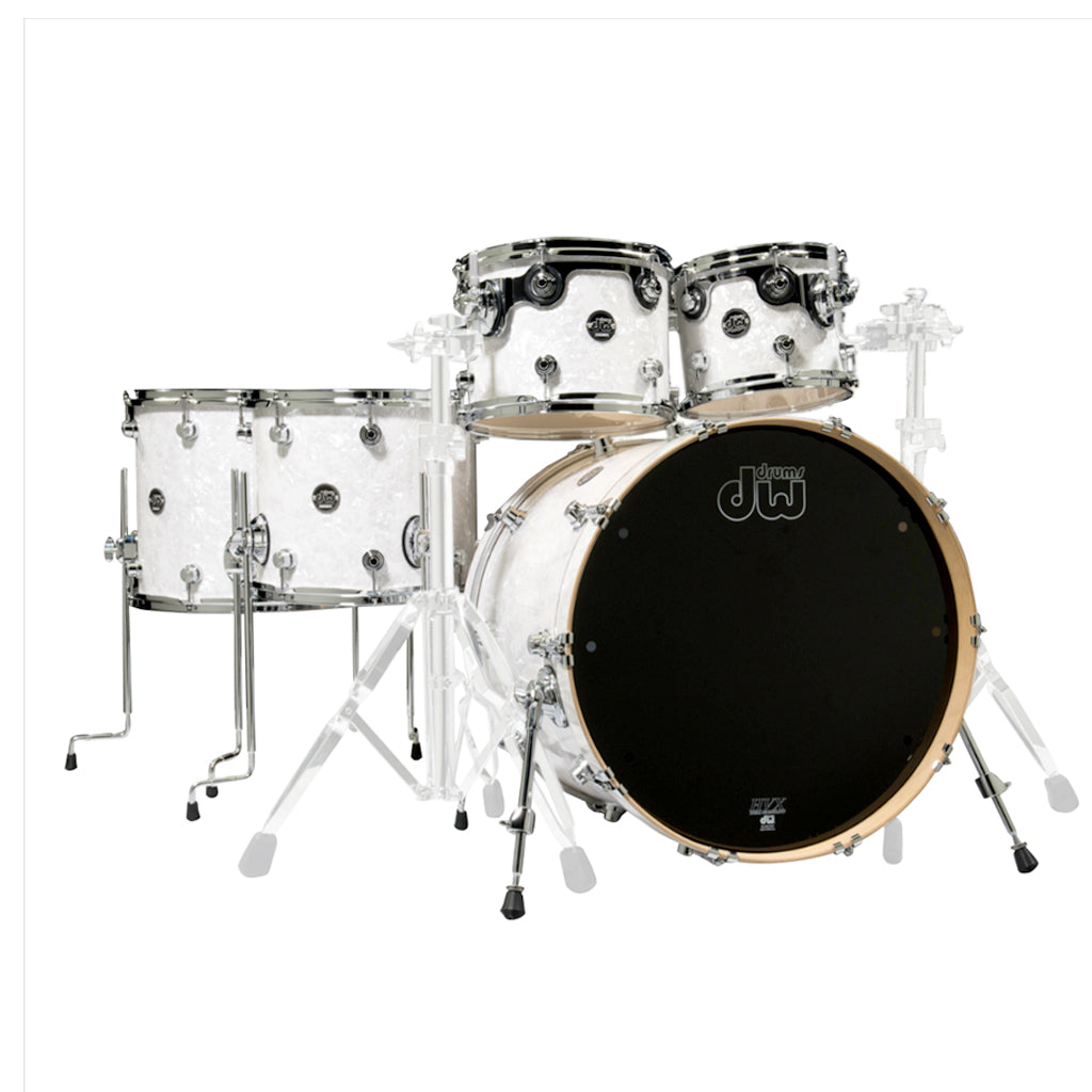 DW Performance Maple 5-Piece Drum Shell Pack w/14" Floor Tom - White Marine Pearl