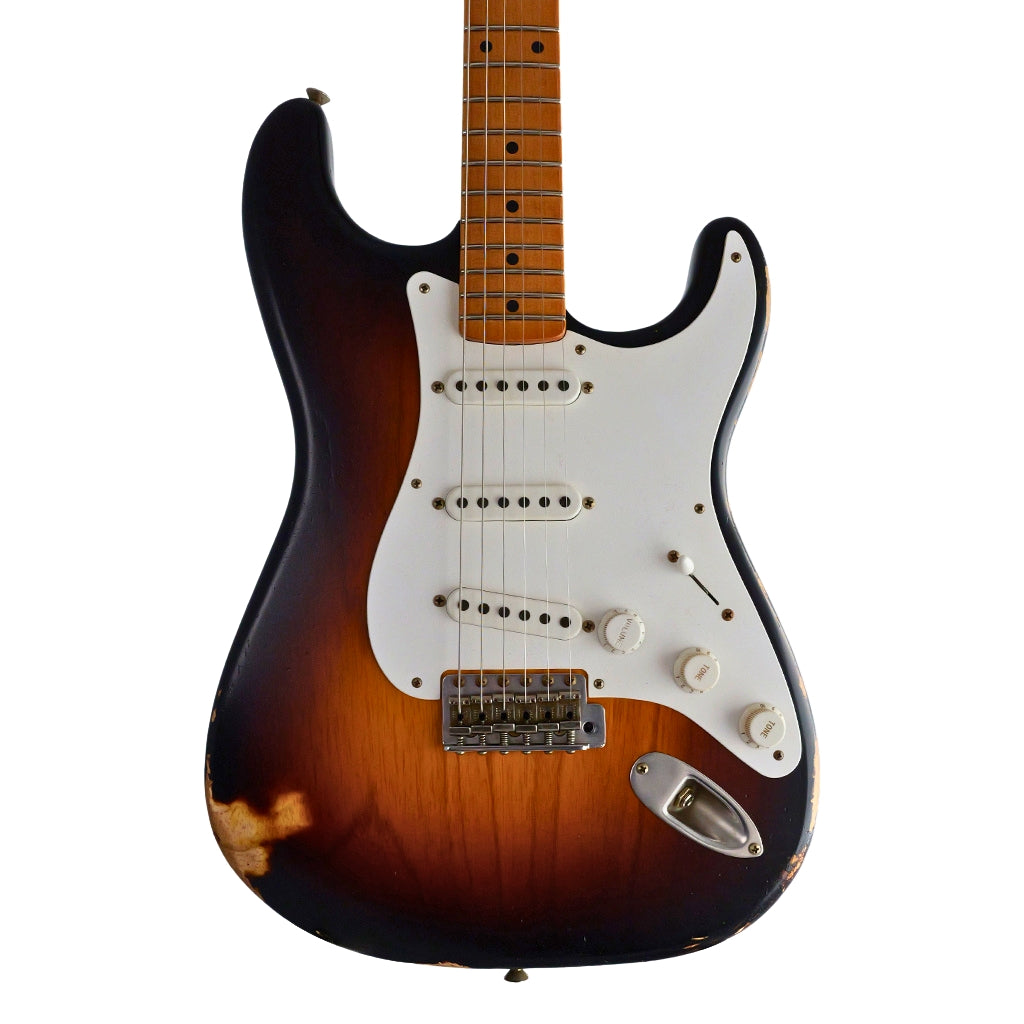 Fender Custom Shop - David Brown Masterbuilt Limited Edition 1954 Stratocaster Relic Electric Guitar - Wide-Fade 2-Color Sunburst