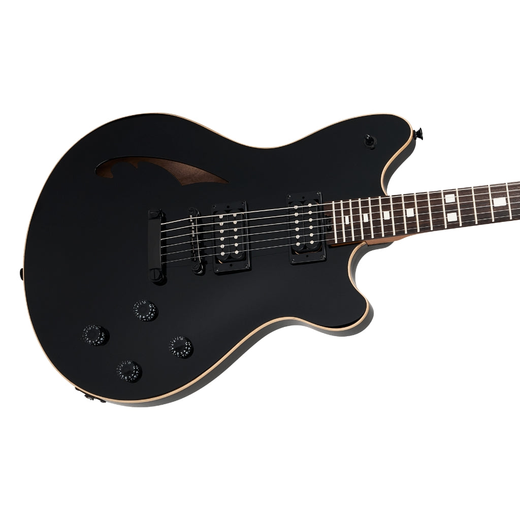 EVH - SA-126 Standard Semi-Hollowbody Electric Guitar - Piano Black