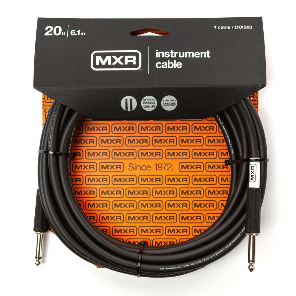 MXR 20ft Guitar Cable - Straight to Straight