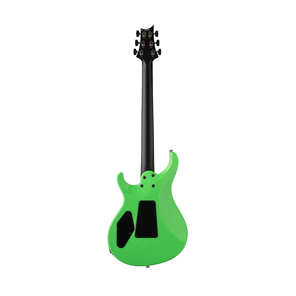 PRS Tekton Floyd Electric Guitar with Floyd Rose Tremolo - Neon Green w/Black Satin Neck